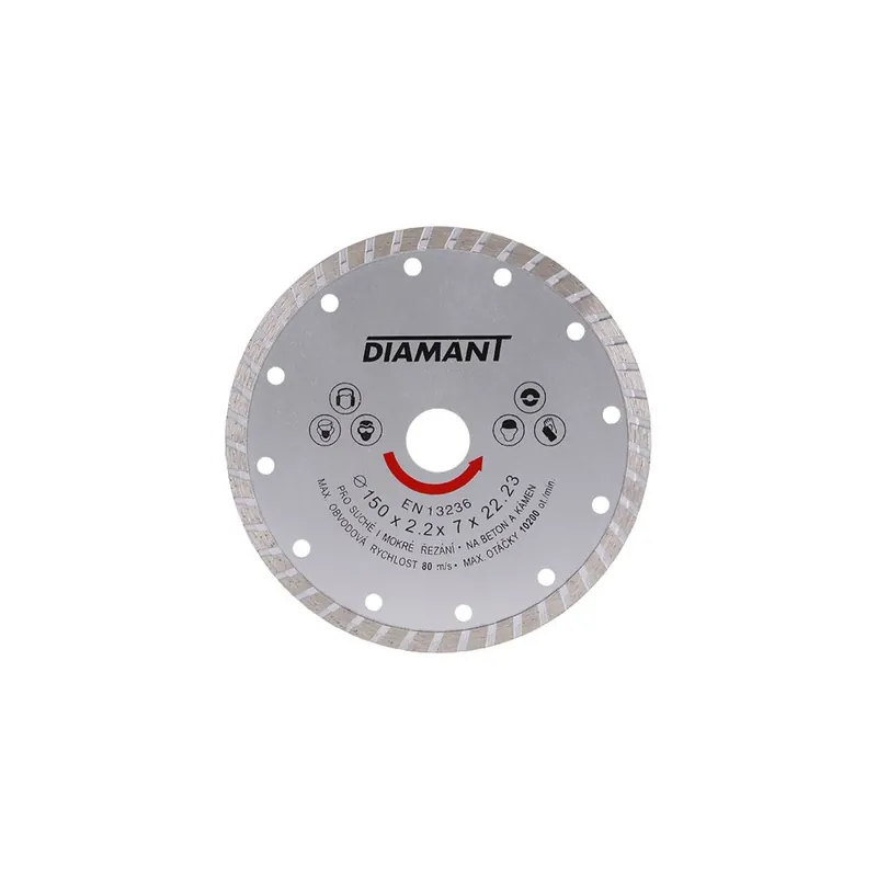 Kotouč diamantový DIAMANT 150x2.2x22.2mm TURBO Nu Kopen