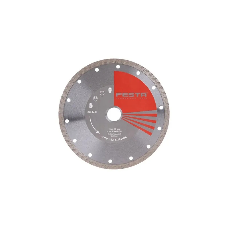 Tijdelijk Beschikbaar Kotouč diamantový FESTA TURBO 180x2.4x22.2mm