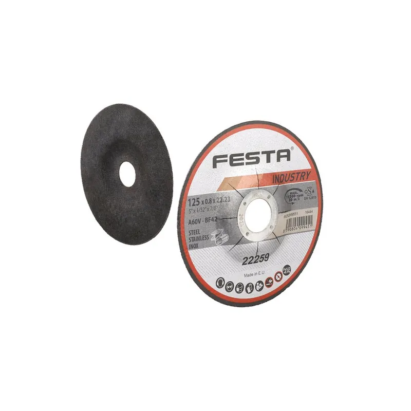 Kotouč řezný FESTA INDUSTRY na kov 125x0.8x22.2mm Direct Verzonden