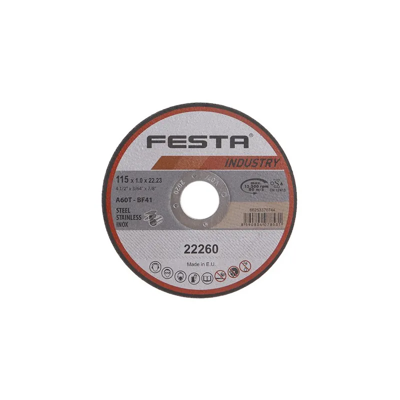 Korting Kotouč řezný FESTA INDUSTRY na kov 115x1x22.2mm
