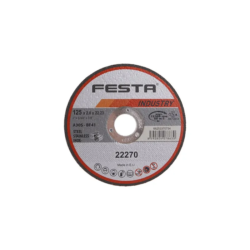 Kotouč řezný FESTA INDUSTRY na kov 125x2x22.2mm Beperkt Aanbod
