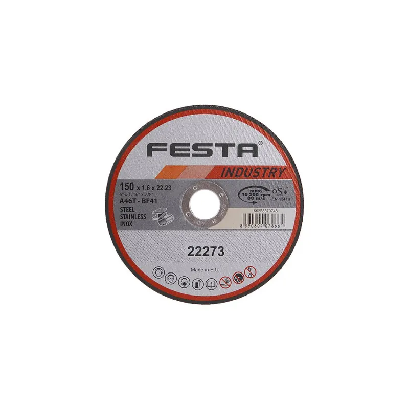 Kotouč řezný FESTA INDUSTRY na kov 150x1.6x22.2mm Alleen Vandaag