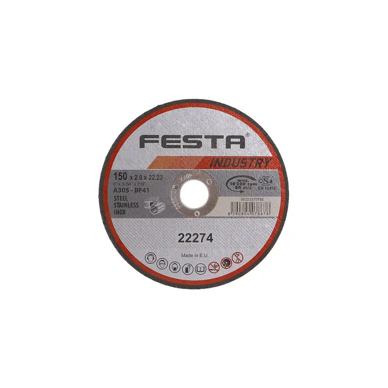 Actieprijs Kotouč řezný FESTA INDUSTRY na kov 150x2x22.2mm
