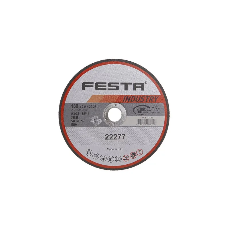 Kotouč řezný FESTA INDUSTRY na kov 180x2x22.2mm Finale Uitverkoop