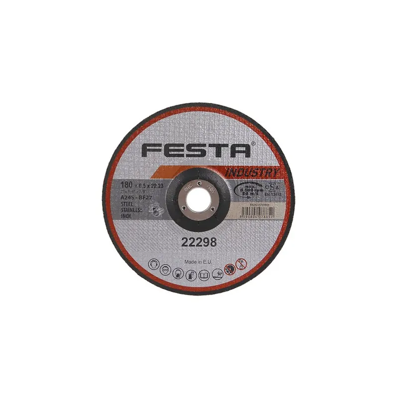 Beperkt Aanbod Kotouč brusný FESTA INDUSTRY na kov 180x6.5x22.2mm