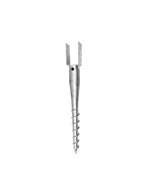 Zemní vrut " U" 121x60x100mm/60cm tl.4mm ZN Lage Prijs
