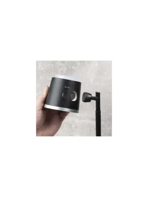 Bezpečná Platba LED stolní lampa ABBIE, nabíjecí, černá