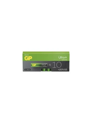 Alkalická baterie GP Ultra Plus AAA (LR03), 10 ks Levný