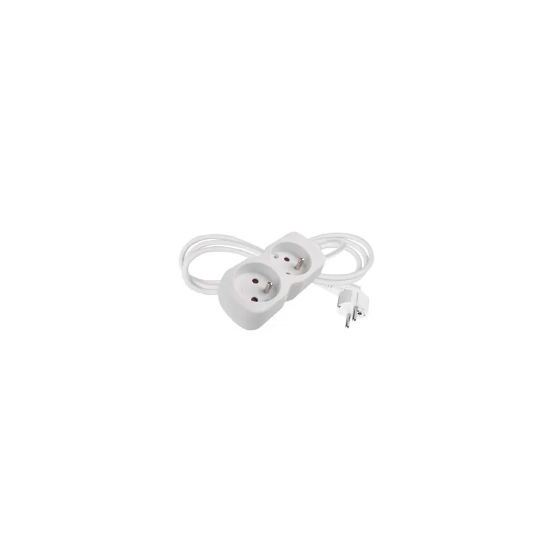 Prodlužovací kabel 1,4 m / 2 zásuvka / bílý / PVC / 1 mm2 Bestel Nu