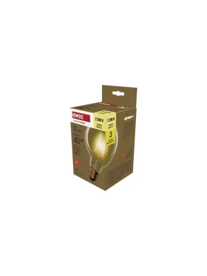 Akce LED žárovka Vintage G95 / E27 / 4,5 W (40 W) / 420 lm / teplá bílá