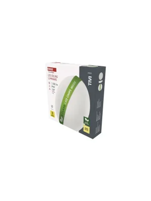 Sleva LED přisazené svítidlo TIVI, B CLASS, kruhové bílé 8,6W, IP44, teplá bílá