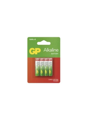 Alkalická baterie GP Alkaline AAA (LR03), 4 ks Poslední Šance