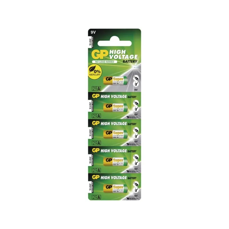 Alkalická speciální baterie GP 29A 1,5 V, 5 ks Zlevněný