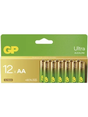 Alkalická baterie GP Ultra AA (LR6), 12 ks Kupte Ještě Dnes