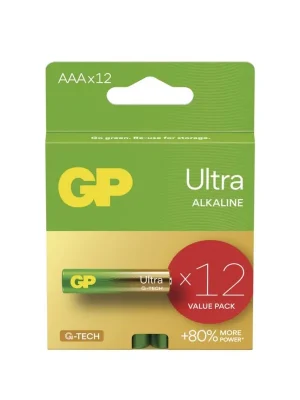 Pouze Dnes Alkalická baterie GP Ultra AAA (LR03), 12 ks
