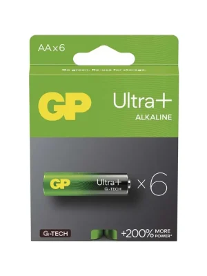 Alkalická baterie GP Ultra Plus AA (LR6), 6 ks Sleva