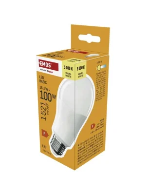 Cenový Hit LED žárovka Basic A60 / E27 / 15,3W (100 W) / 1521 lm / teplá bílá