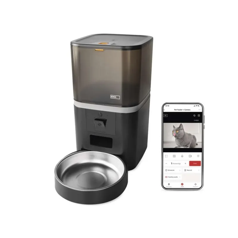 Beperkt Aanbod GoSmart dávkovač krmiva Pet Care s kamerou, 6 l, černý, Wi-Fi