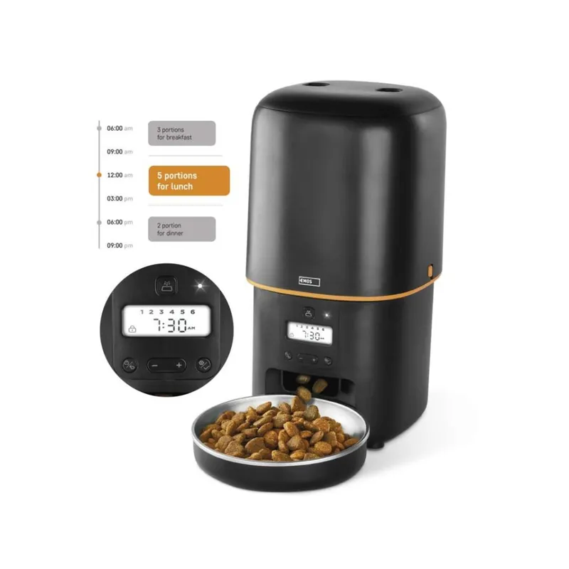 Akce Dávkovač krmiva Pet Care, 4 l, černý
