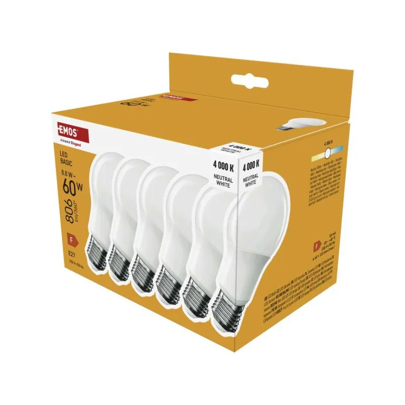 Direct Beschikbaar LED žárovka Basic A60 / E27 / 8,8 W (60 W) / 806 lm / neutrální bílá