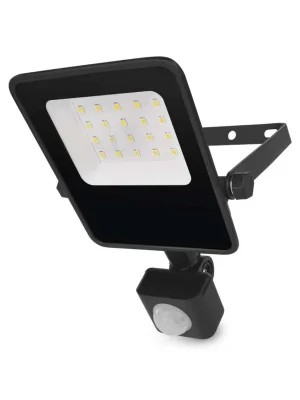 Výhodná Nabídka LED reflektor VISIO s pohybovým čidlem, 10 W, černý, neutrální bílá