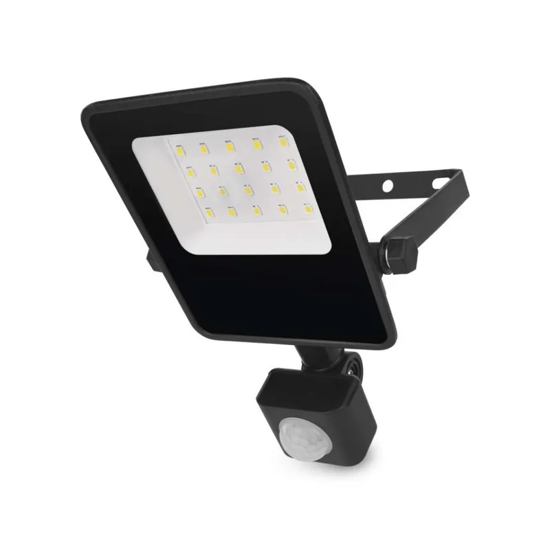 Voordeelprijs LED reflektor VISIO s pohybovým čidlem, 10 W, černý, neutrální bílá