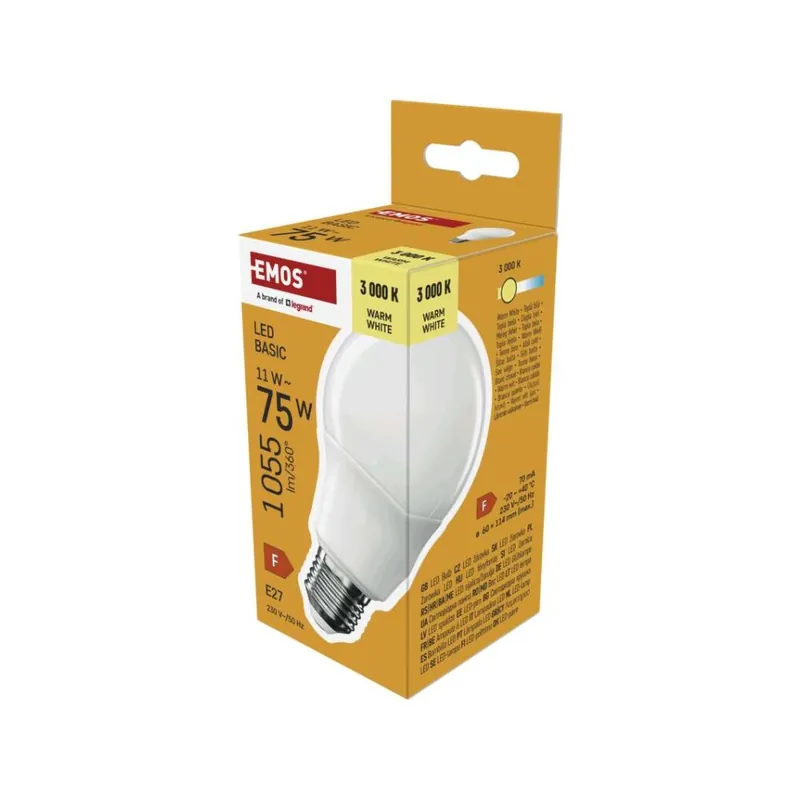 Beste Prijs LED žárovka Basic A60 / E27 / 11W (75 W) / 1055 lm / teplá bílá