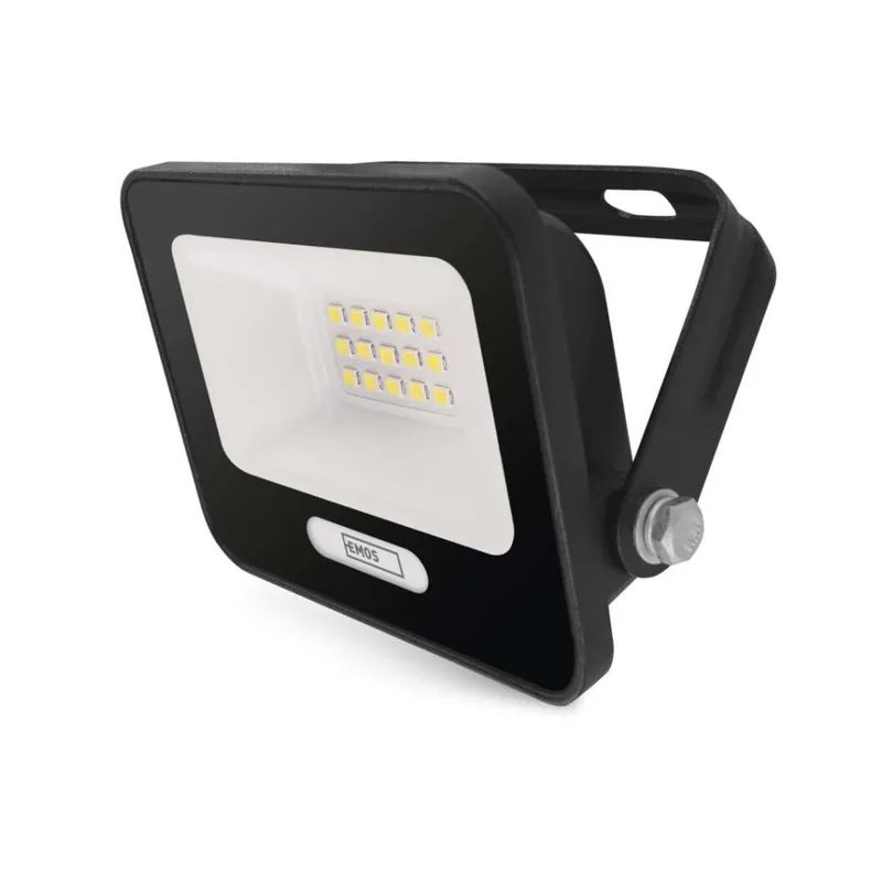 LED reflektor GLARO 10W, černý, IP65, 1000 lm, neutrální bílá Hete Deal