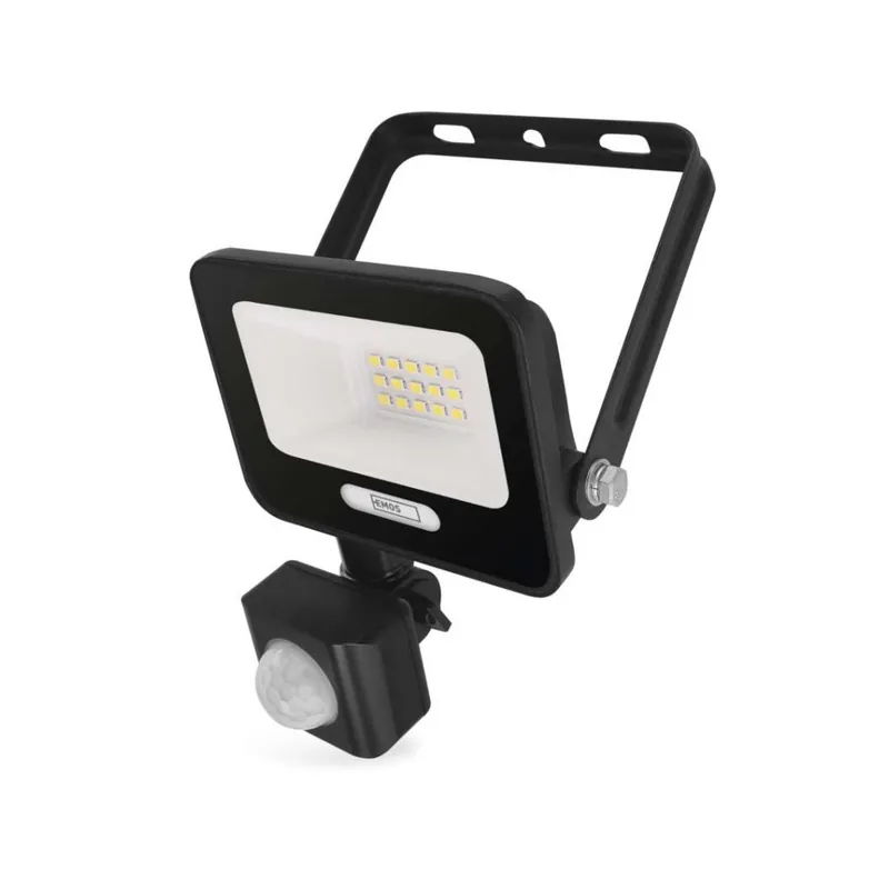LED reflektor GLARO s pohybovým čidlem, 10 W, černý, IP54, 1000 lm, neutrální bílá Uitverkoop