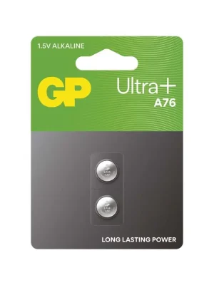 Alkalická knoflíková baterie GP Ultra plus A76F (LR44), 2 ks Ihned K Objednání