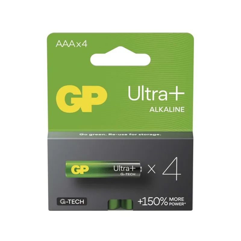 Alkalická baterie GP Ultra Plus AAA (LR03), 4 ks Beste Prijs