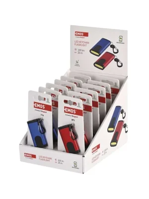 Výprodej Nabíjecí mini LED svítilna – přívěšek, 100 lm, 12 ks, display box