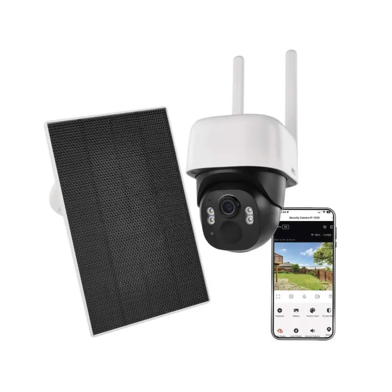 Direct Beschikbaar GoSmart Venkovní bateriová kamera IP-1200 WASP s WiFi a solárním panelem