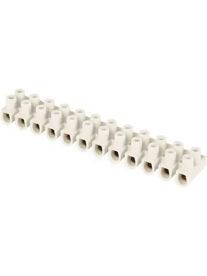 Akce Šroubová svorkovnice 12× 6–10 mm2, 450 V, bílá