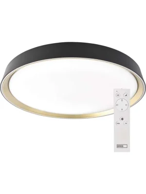 Bezpečná Platba LED přisazené svítidlo ILVI, kruhové 30W, stmívání+CCT, černá+champagne