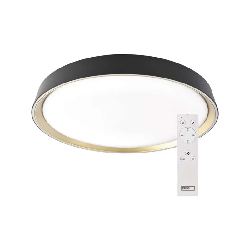 Laatste Kans LED přisazené svítidlo ILVI, kruhové 45W, stmívání+CCT, černá+champagne