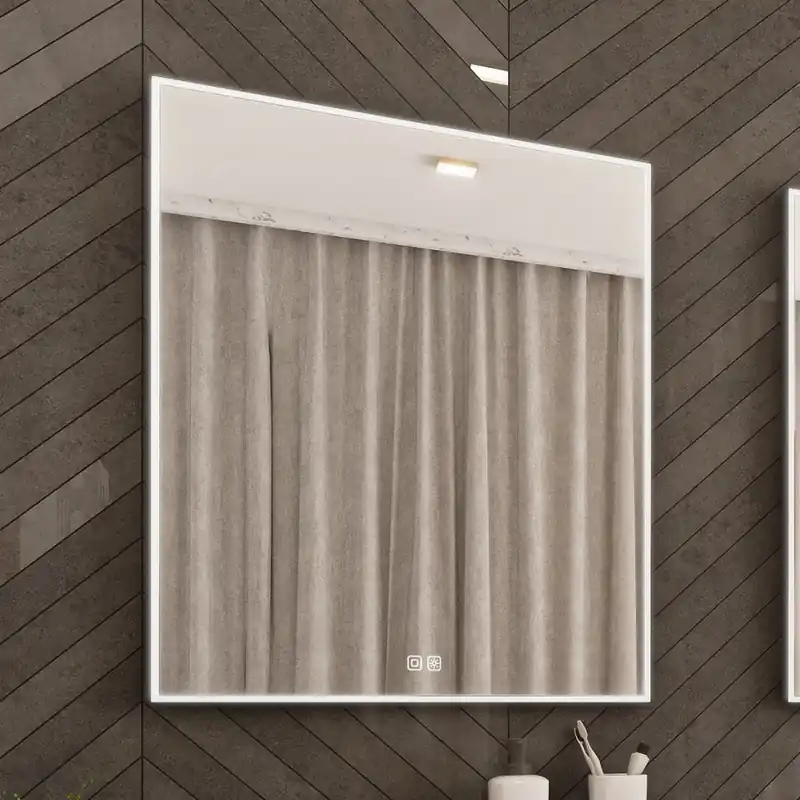 Uitverkoop Černé LED zrcadlo 600x800 se dvěma dotykovými senzory