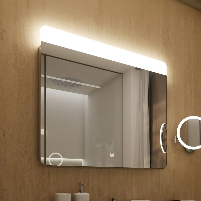 LED zrcadlo 800x700 se dvěma dotykovými senzory Direct Verzonden