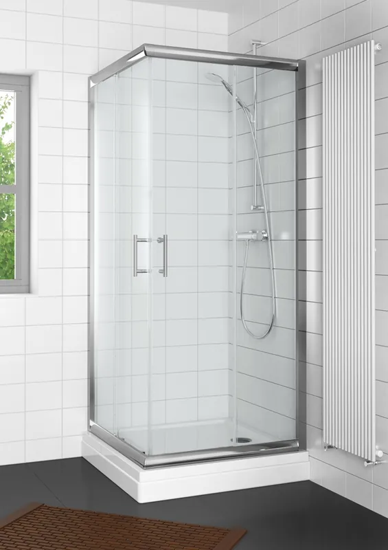 Must-Have Sprchový kout čtverec Riho HAMAR GR56200 100 x 100 cm, rámový, čiré sklo 6 mm, chrom
