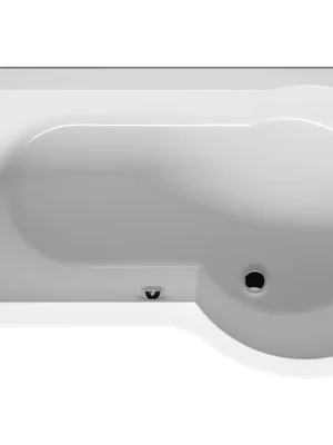 Asymetrická akrylálová vana Riho DORADO BA81, 170 x 75 / 90 cm levá, objem 285 l, bílá Koop Vandaag