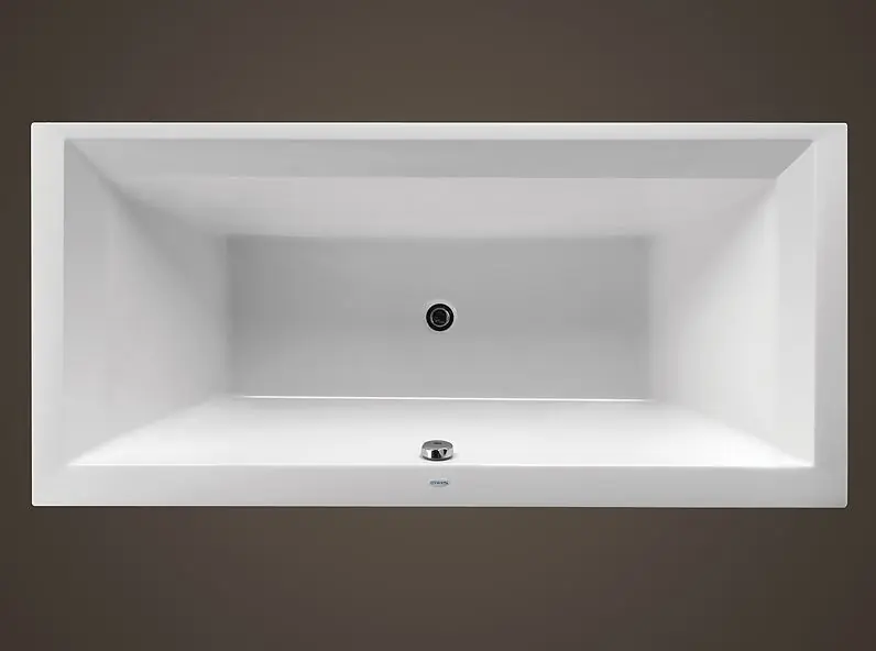 Klasická rovná akrylátová vana Santech LINEA XL 190 x 90 cm, bílá, výpusť 80 cm Gereduceerde Prijs