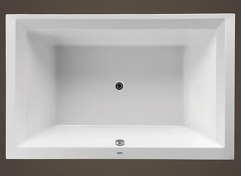 Lage Prijs Plastová obdélníková vana do koupelny Santech LINEA XXL 190 x 120 cm, výpusť 100 cm, bílá