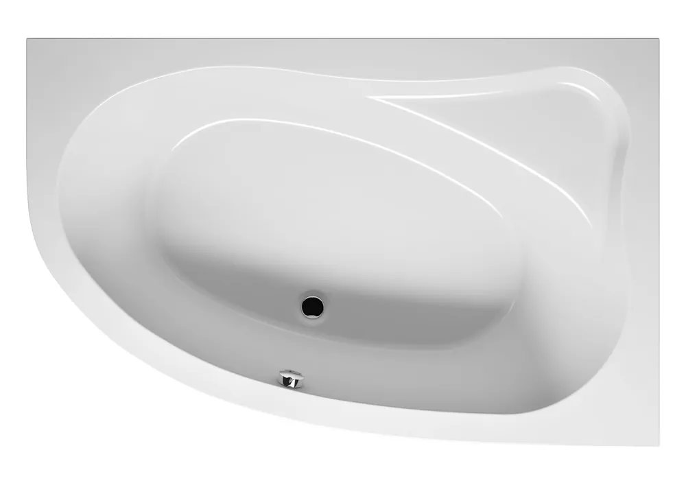 Asymetrická vana Riho LYRA BA64 170 x 110 cm levá, akrylátová, objem 280 l, bílá Alleen Vandaag
