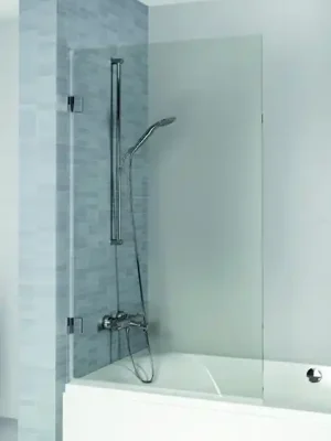 Nejnovější Verze Vanová zástěna Riho SCANDIC NXT X107, provedení levé - 80 cm, otevírání ven, barva chrom