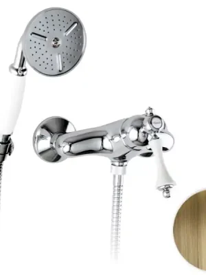 Favoriet Retro vodovodní baterie sprchová nástěnná Bianchi LIBERTY 2005VOT, stará mosaz