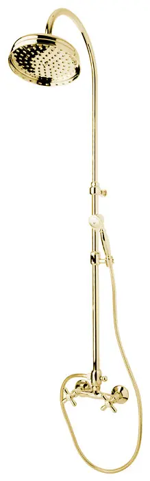 Op = Op Retro nástěnný sprchový set s kohoutkovou baterií Bianchi OLD FASHION 1045ORO, zlato