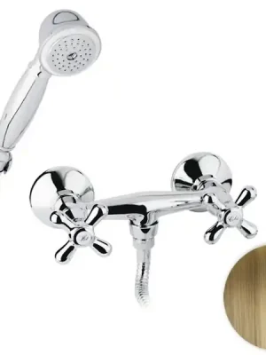 Vodovodní retro baterie sprchová nástěnná Bianchi OLD FASHION 1006VOT, stará mosaz Uitverkoop