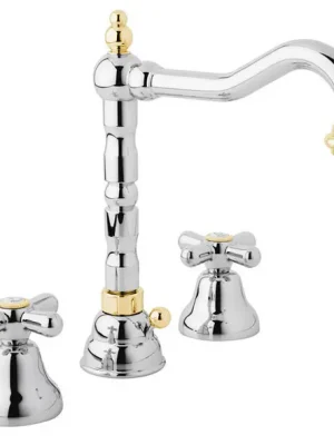 Speciale Aanbieding Umyvadlová tříotvorová vodovodní baterie retro Bianchi OLD FASHION 1032CRO, chrom / zlato
