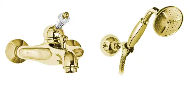 Vodovodní baterie vanová Bianchi VINTAGE 2004ORO, retro, zlato, křišťál Swarovski Seizoensaanbieding