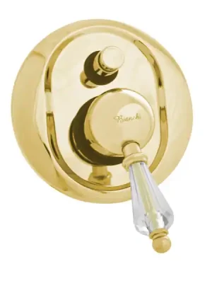 Podomítková sprchová retro baterie s přepínačem Bianchi VINTAGE 2010ORO, zlato, Swarovski Favoriet